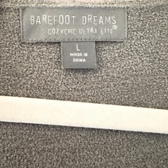 Barefoot Dreams CozyChic Ultra Lite Hooded Cardigan Size Large‎ - Picture 3 of 5
